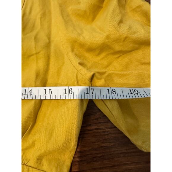 Moon River Women's Puff Sleeve A-Line Midi Dress Mustard Size Medium - Picture 8 of 9